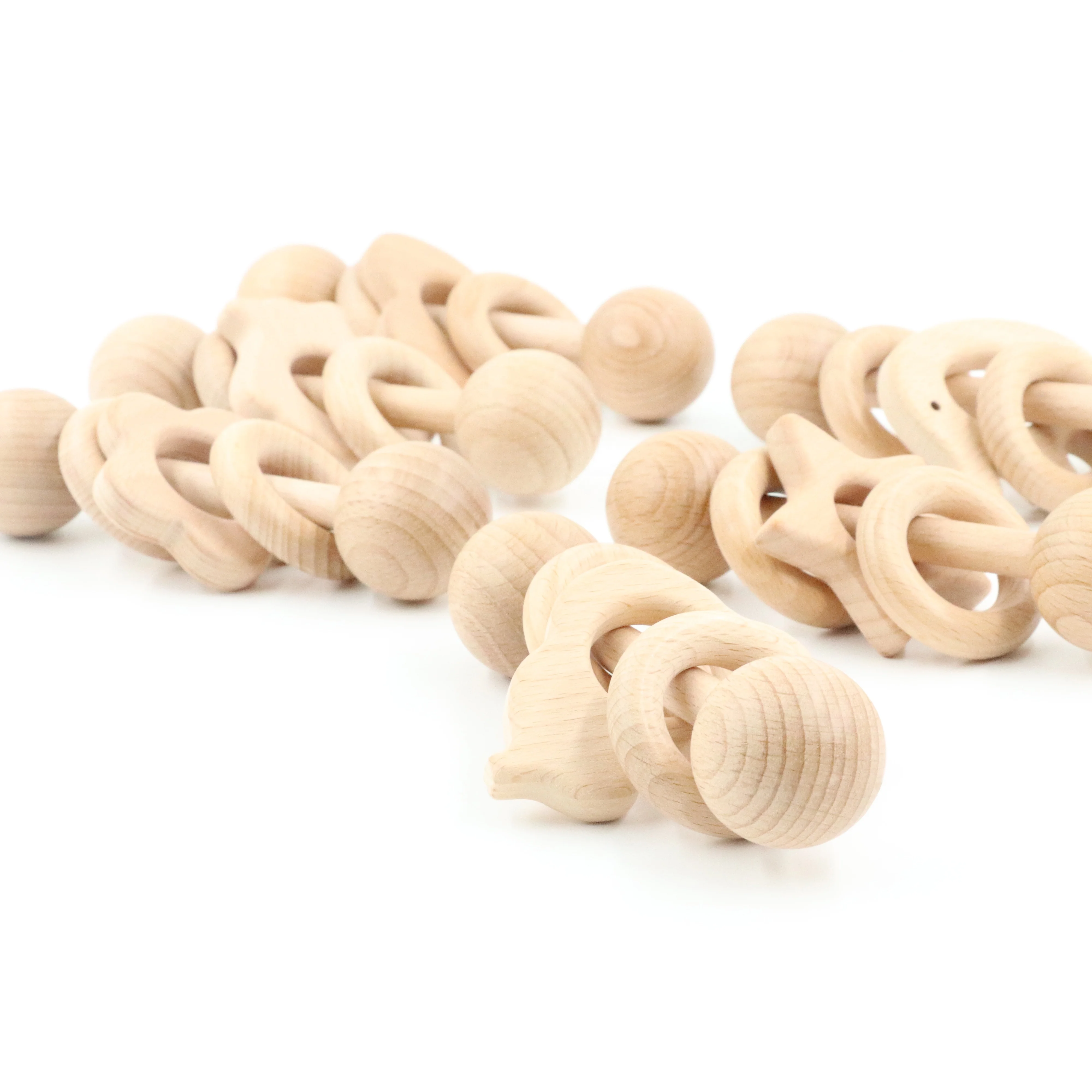 Детские Бук деревянная погремушка игрушки, плюшевые игрушки Вязание игрушки Дизайн погремушки