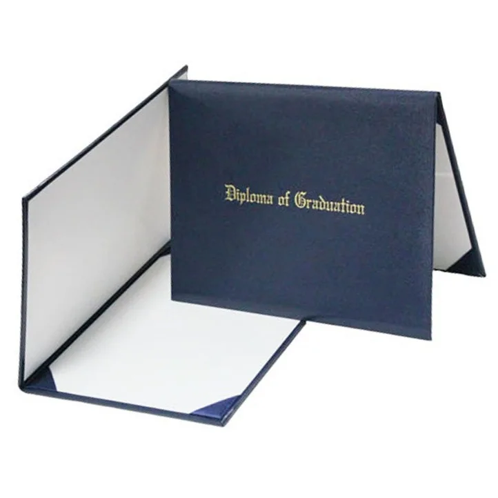 Graduation Certificate cover certificate PU leather high quality black certificate clip