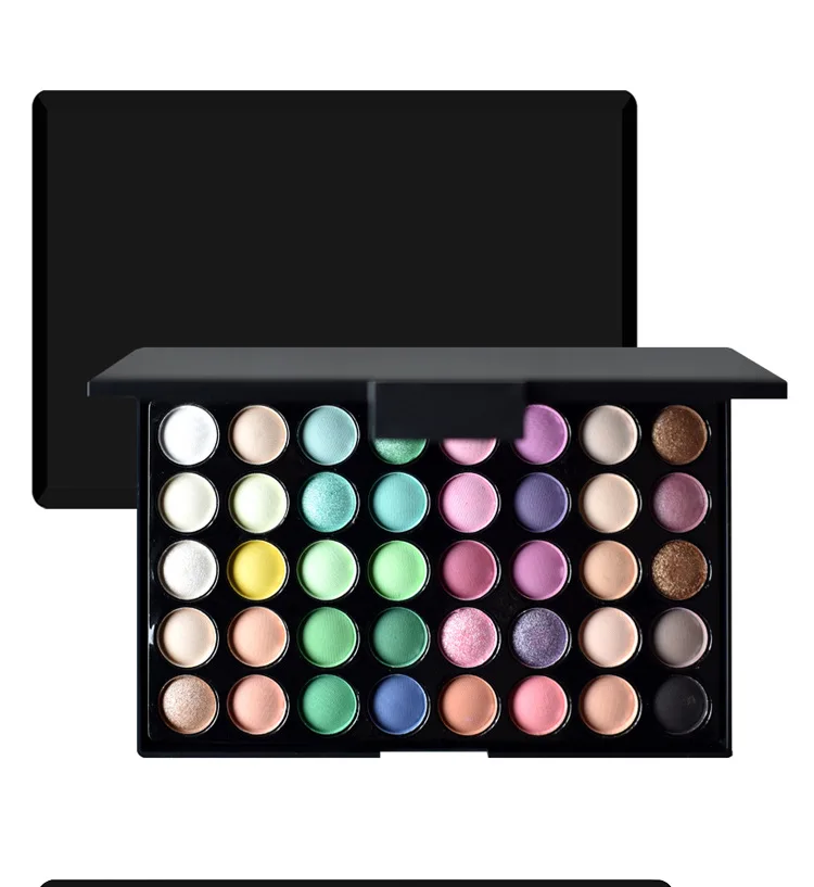40 Colors Custom Logo Eyeshadow Pigment Earth Color Pearlescent Matte Eye Shadow Private Label Eyeshadow Palette