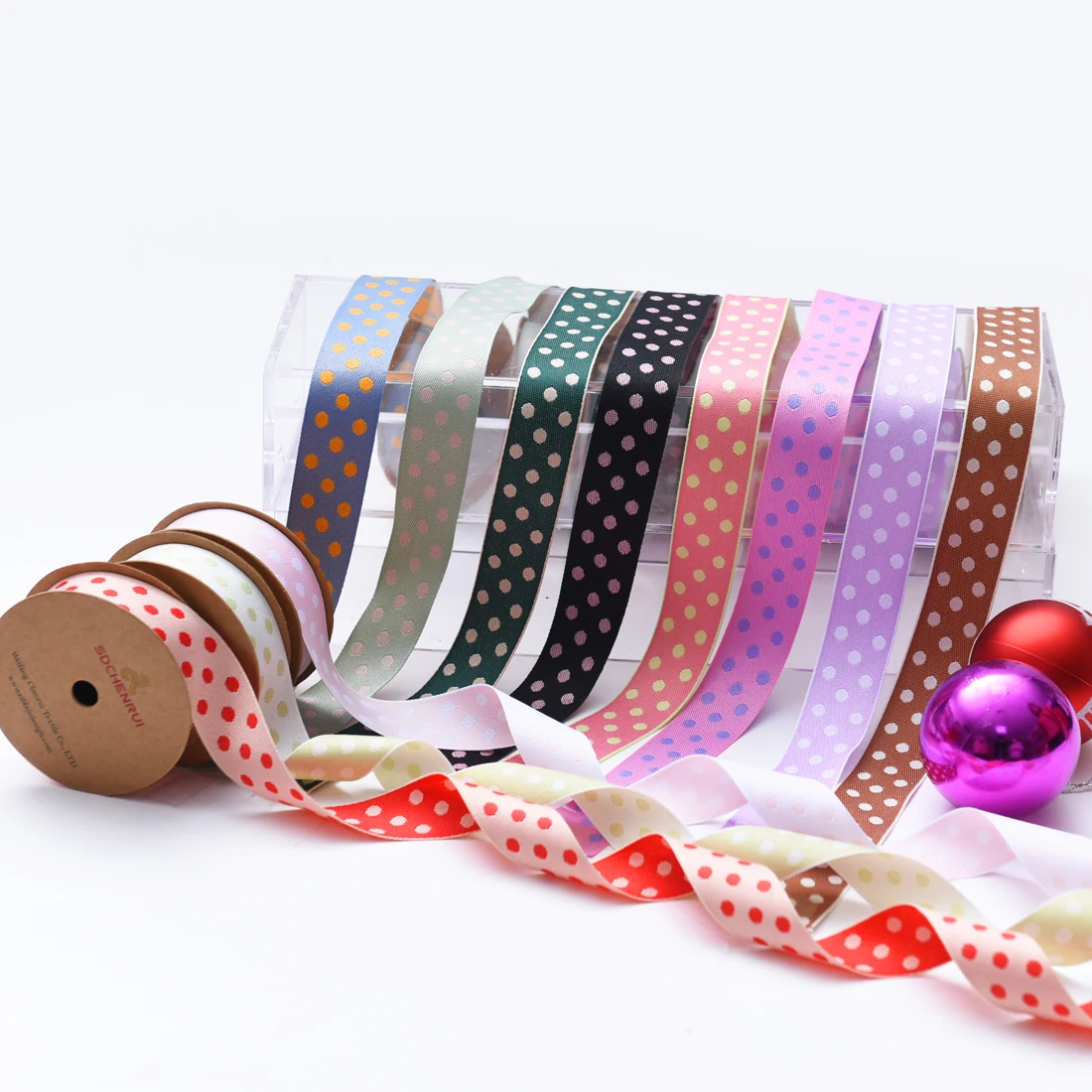 Factory direct sales With custom logo Cotton ribbon for bag elastic ribbon gift ribbon mix