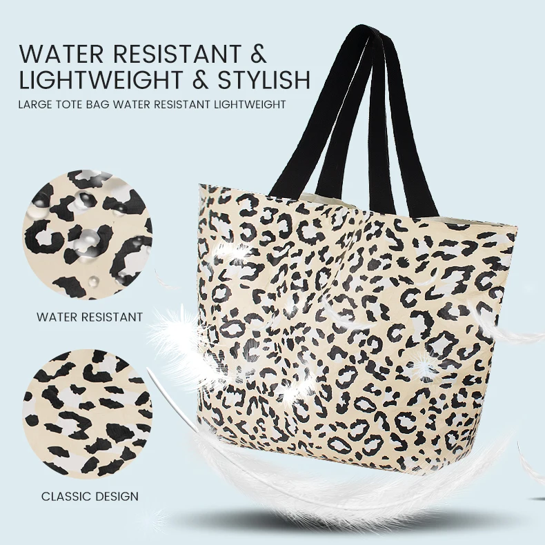 Custom Printing Logo Waterproof Travel Beach Shoulder Double-sided Available Tyvek Tote Bag