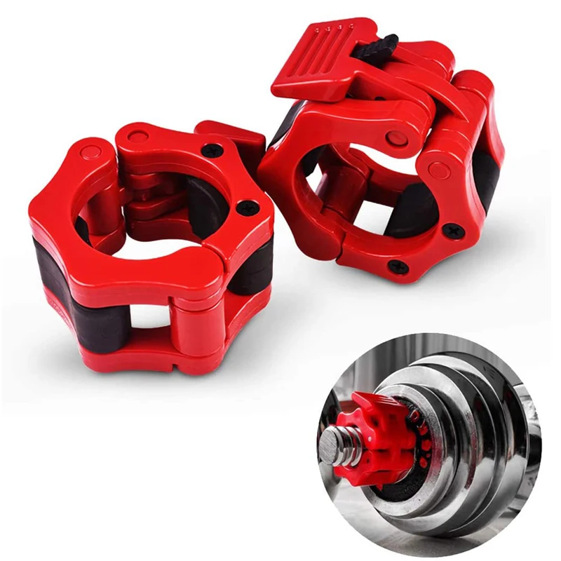 
2pcs 25/28/30mm Barbell Buckle Fitness Traning Dumbell Lock Gym Weight Collar Clips Home Body Building Lifting Clamp Bar Lock 