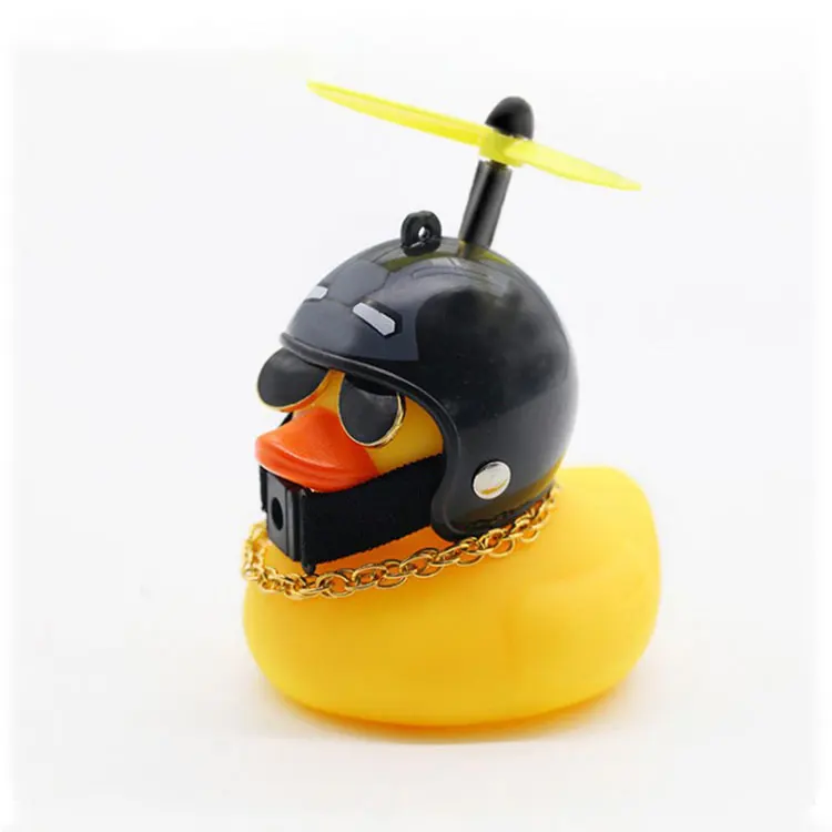 Squeeze Mountain fat tire electric bicycle accessories Rubber Duck Helmet Bicycle Bell Toys Little yellow duck