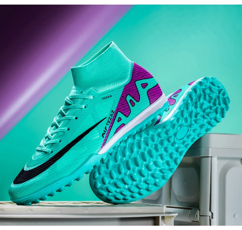 High Quality Ankle Outdoor Football Boots FG AG Spikes TF Cleats Soccer Custom Football Shoes For Men Athletic Soccer Shoes