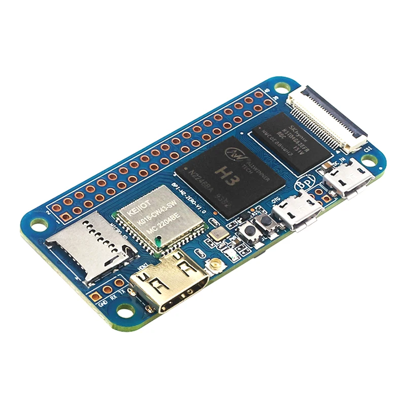 Banana Pi BPI M2 Zero Alliwnner H3 Cortex-A7 WIFI&BT Board with Optional Soldered Header and Antenna Same Size as RPI Zero 2W
