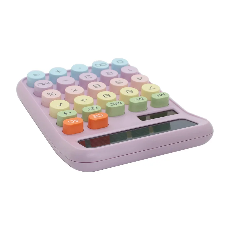Southeast Asian hot selling Computer Button Color Desktop 12 Digit Digital Electronic Calculator Office Supplies
