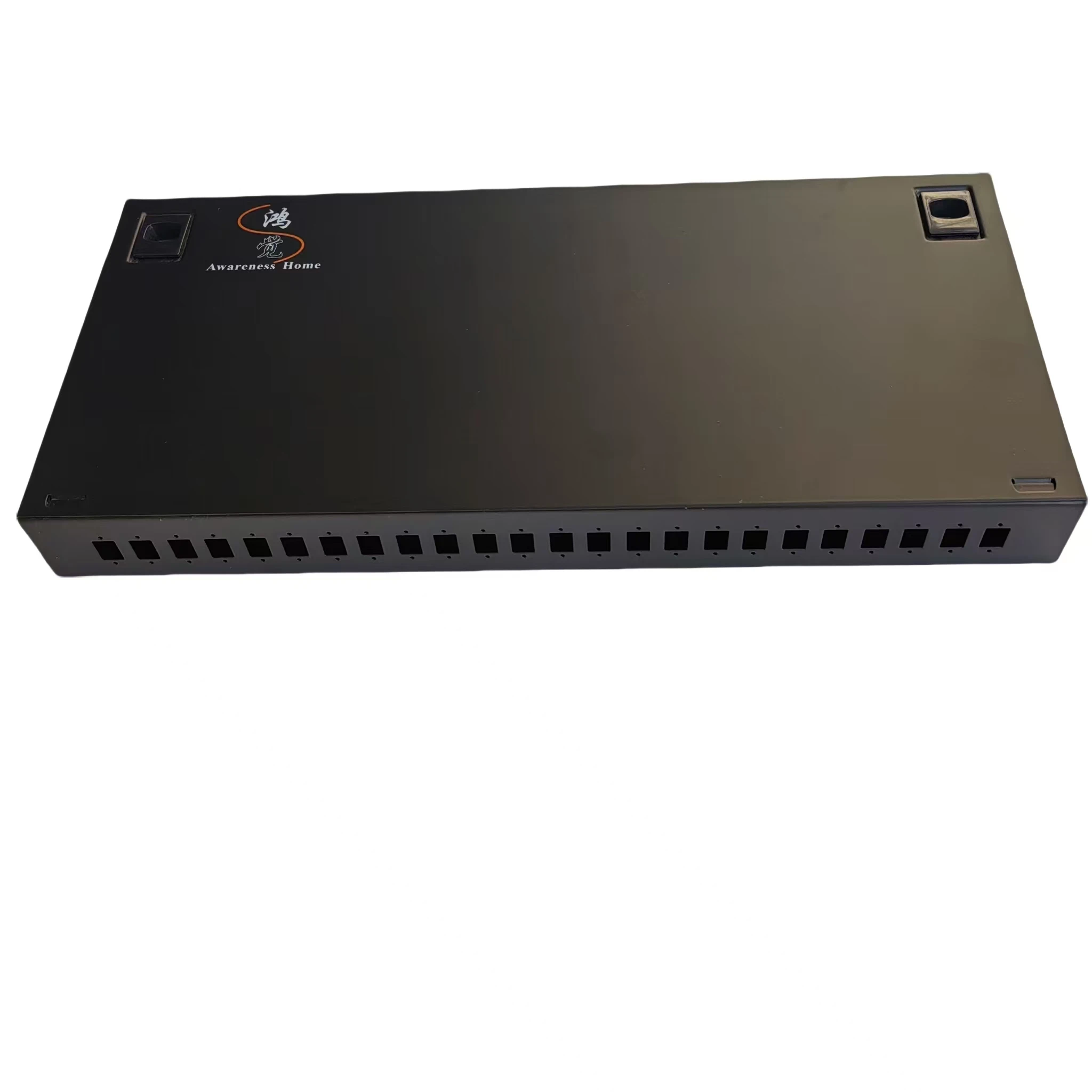 24-Port SC/LC Square Fiber Optic Splicing & Soldering Junction Box - Empty/Full 24 optical fiber joint box Fiber optic equipment