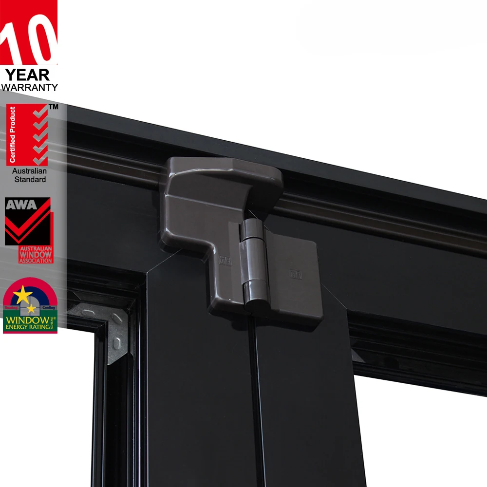 As2047 Nfrc Aama Nafs Noa Standard Aluminum Triple Glass Soundproof Folding Doors