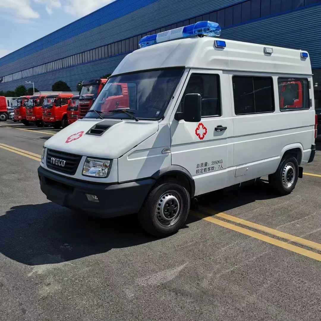 1VECO Hot Sale Top Monitoring Ambulance Vehicle Medical Van Ambulance for Hospital Patient Transport