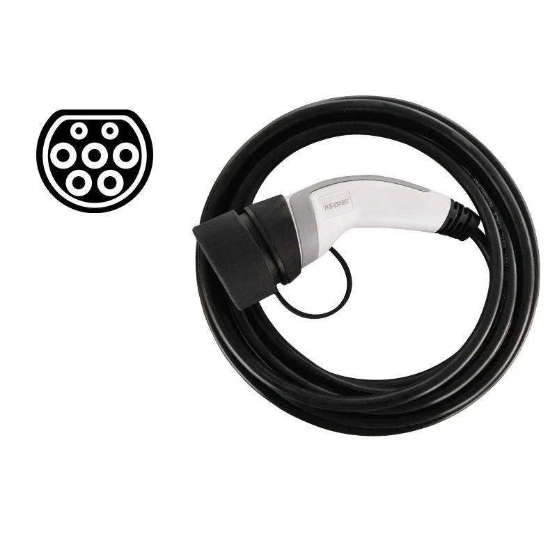 High Quality 16A EN 61851 Plug Portable EV Charging Box Car Charger Cables Type2 EV Charger Cable