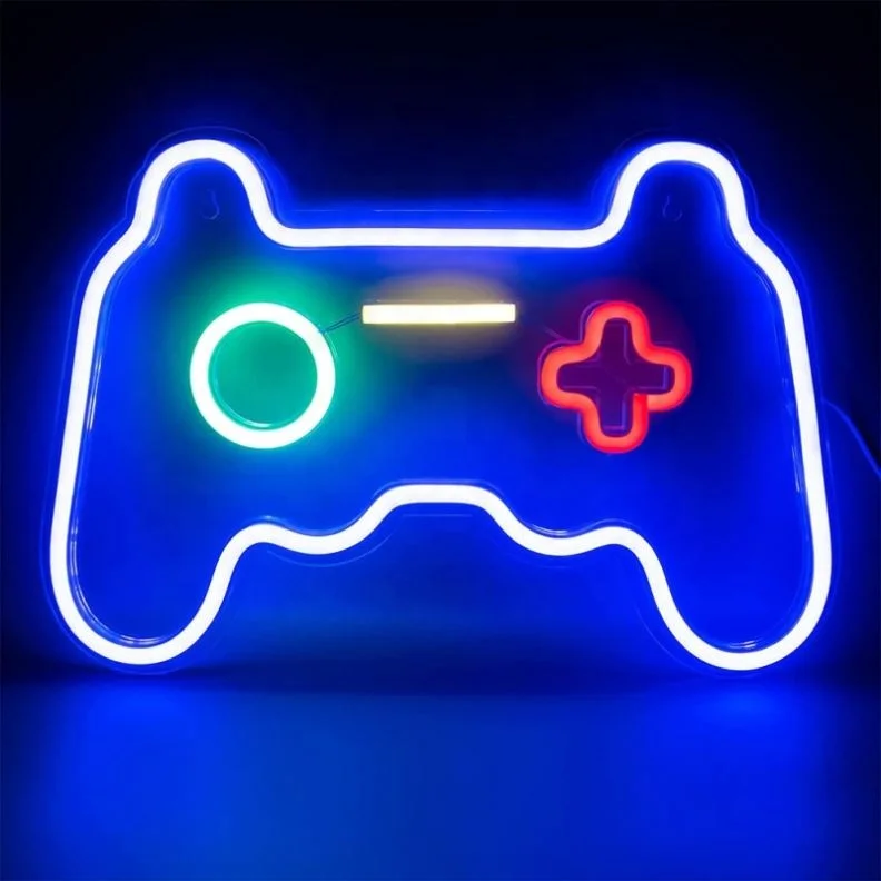 Неоновая светодиодная вывеска на заказ, rgb СВЕТОДИОДНЫЕ буквы, ждем меня, играйте в подарок, декор для помещений, 3d Черный, бижутерия, акриловые настенные вывески на заказ
