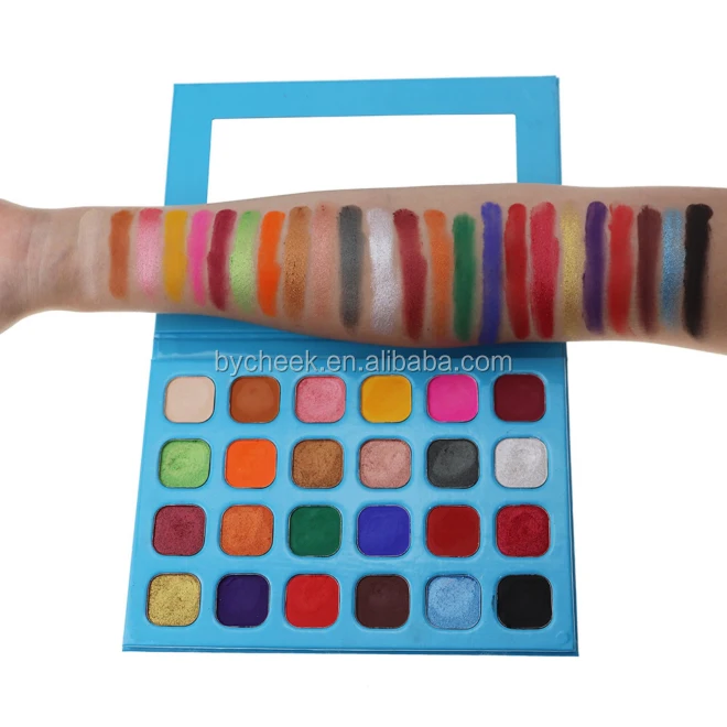  Торговая марка производителя 24 ярких цвета серия sea ocean палитра теней для век макияжа