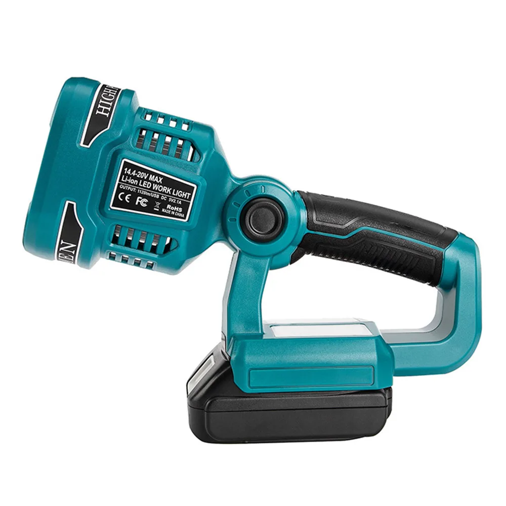 12W 1120 LUMEN LED Spotlight Work Light Replace For Mak ita 14.4V 18V BL1830B BL1430B Li-ion Battery Torch