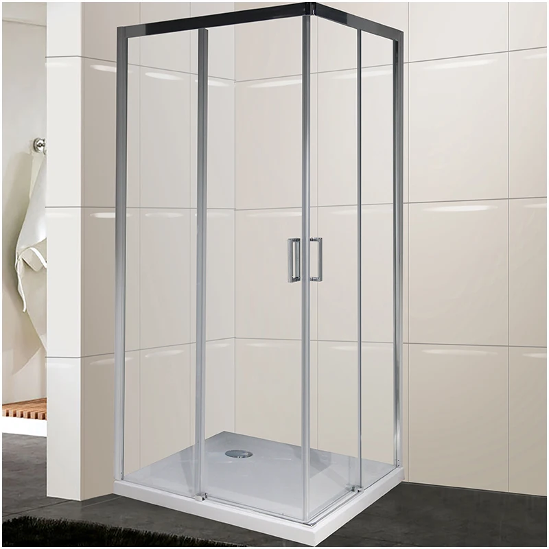 glass double slider shower door bathroom top hanging sliding shower door corner 4 panel sliding shower door