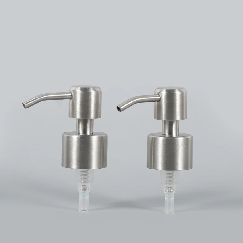 28/410 24/410 Wholesale Output Metal Stainless Steel Black Matte Lotion Bottle Pump Dispenser Foaming Pump