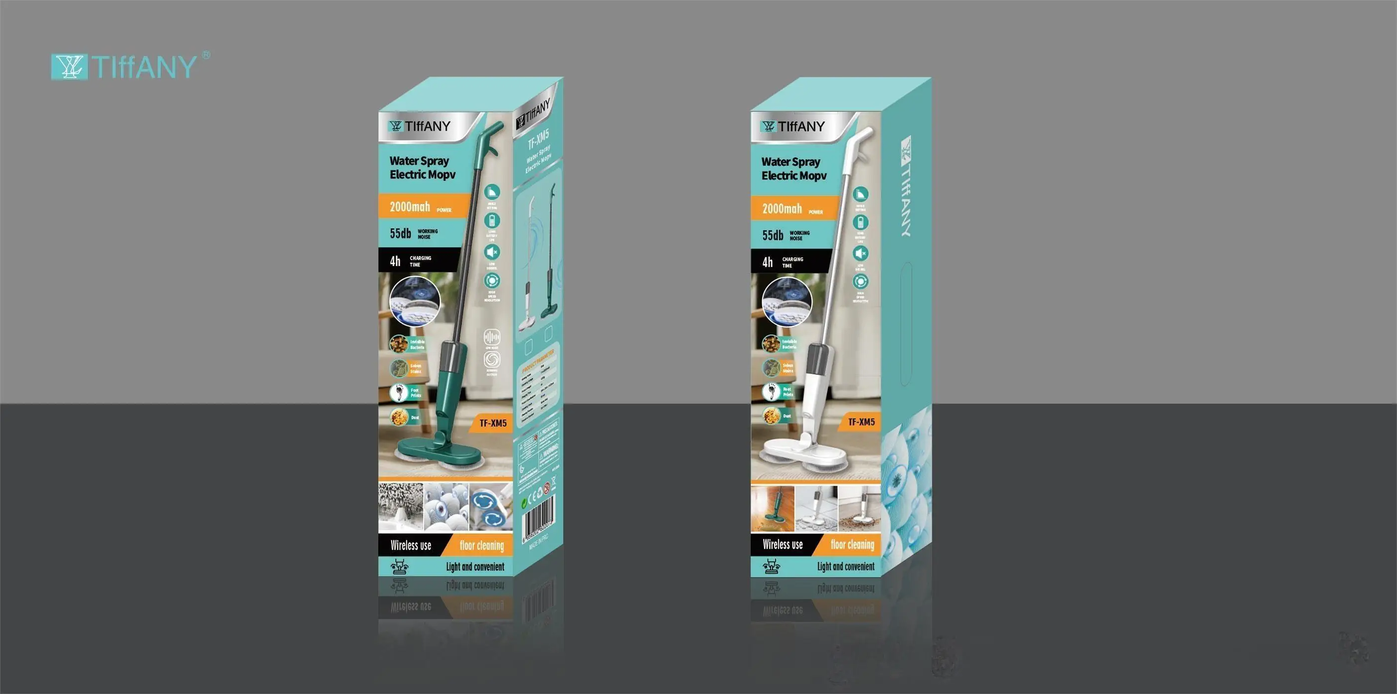 Новая Беспроводная электрическая двухколесная вращающаяся подметальная мойка встроенная умная бытовая швабра для мытья с коробкой воды