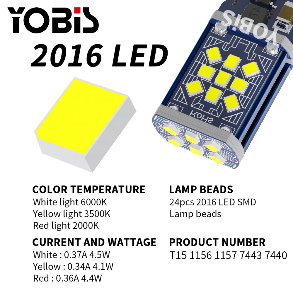 New design  194 W5W 12V T15 Auto Light LED Canbus 24smd super brightness Car LED Lights Turn Signal Brake Light