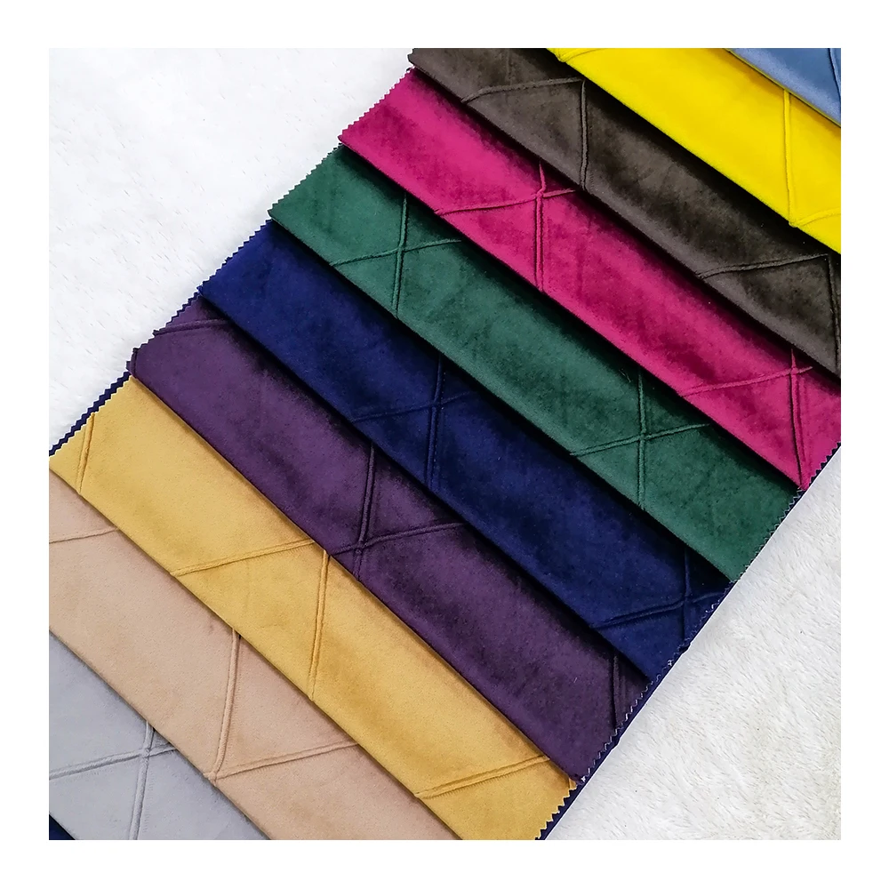 2022 Holland Velvet Cross upholstery for Cushion and Sofa 100%polyester Poplin Home Textile