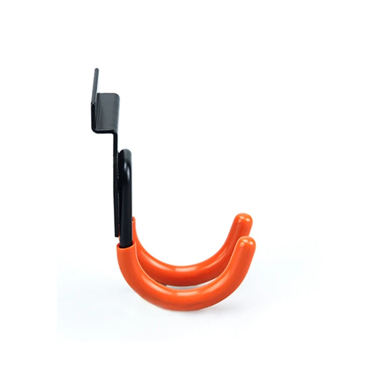 Heavy Duty Steel Slat Wall Garage Hook For Garage Storage Utility Double Hooks With Anti-Slip Coating