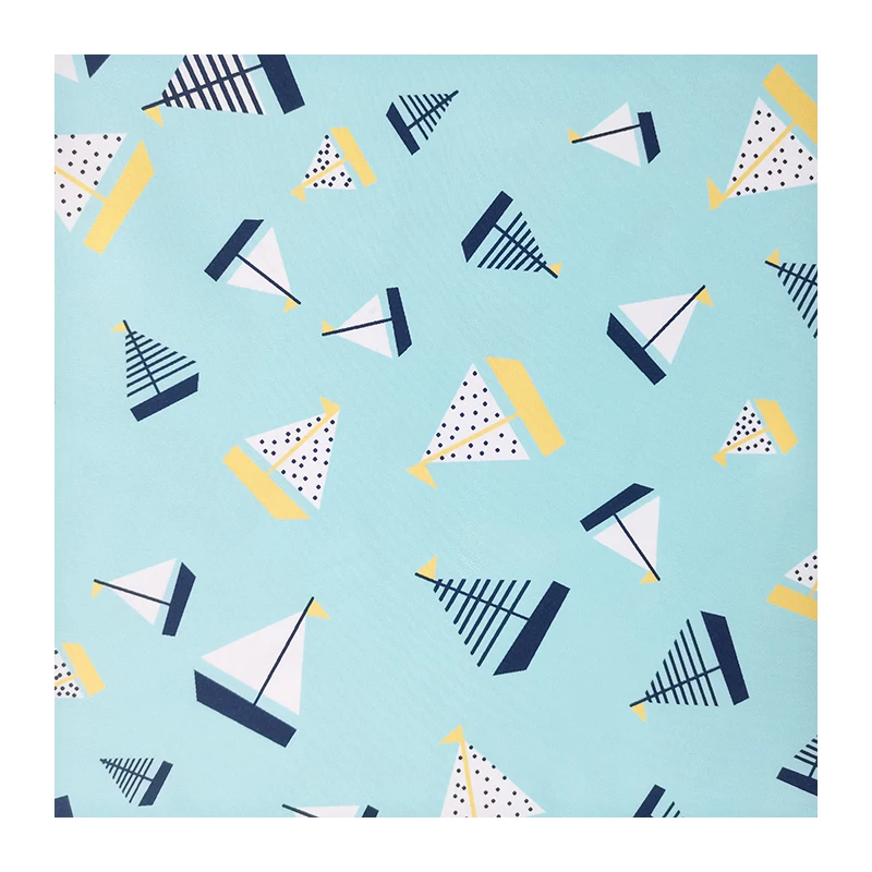 China Supplier Hot Design Good Quality Sailboat Pattern Good Color Fastness Sublimation Printing Upholstery Fabric For Tapestry