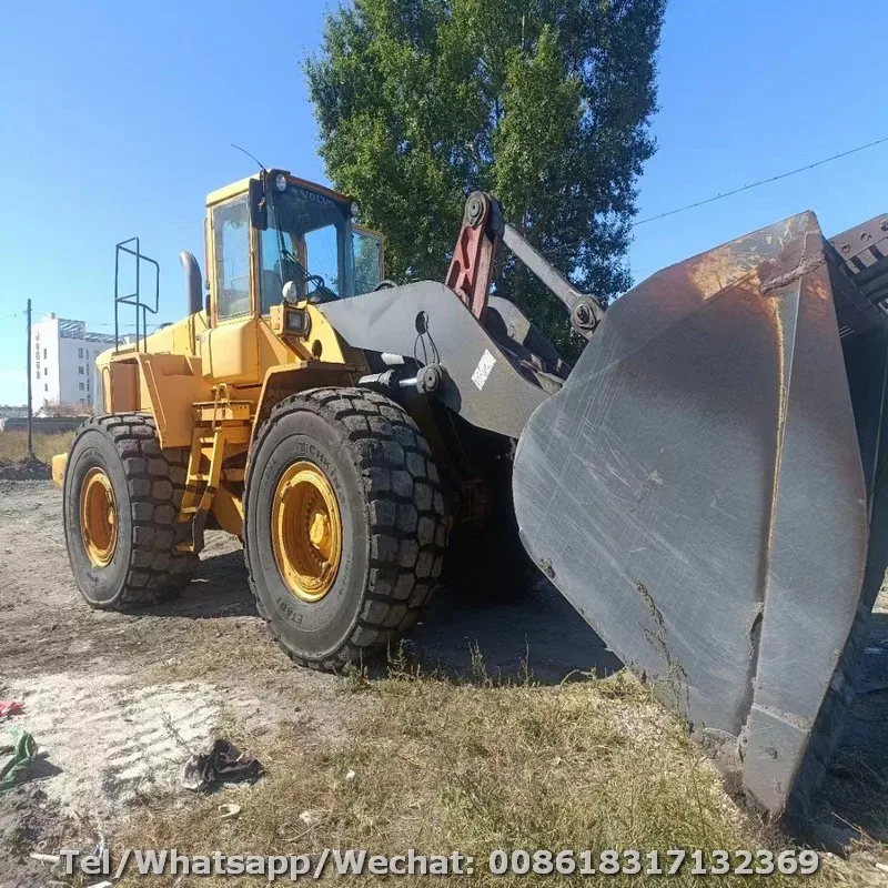 Good Condition Used Volvo L220E Front End Loader Original Paint Used Volvo 5 ton 6 ton 8 ton Payload Loader