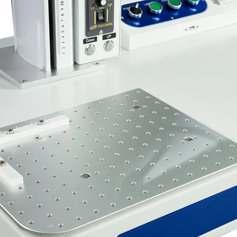 Enclosed Raycus 50w Fiber Laser Marking Machine Large Marking Equipment Memory Card Print On Metal