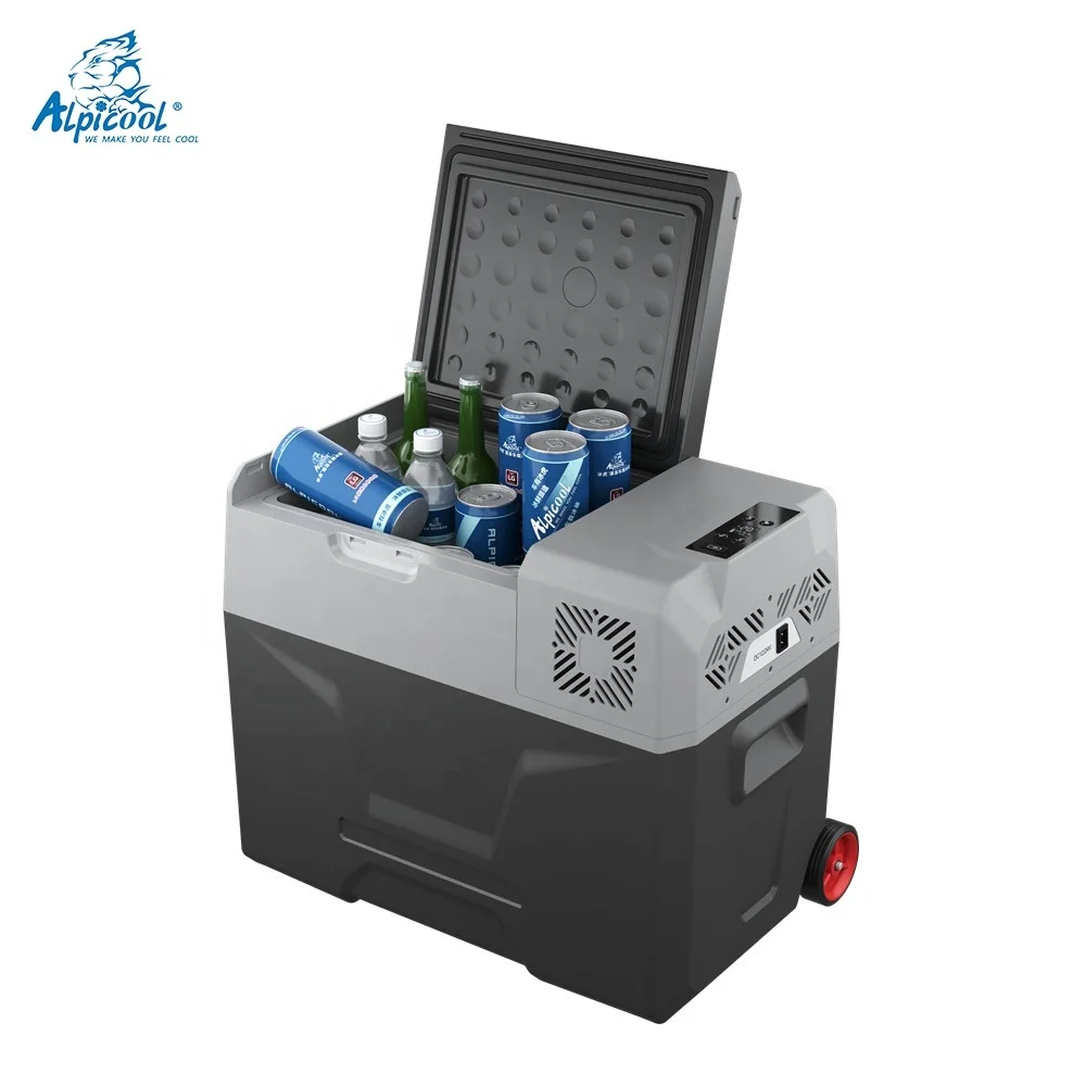 40L alpicool с дышлом и диски Amazon горячая Распродажа Компрессор портативный холодильник автомобиля 12v