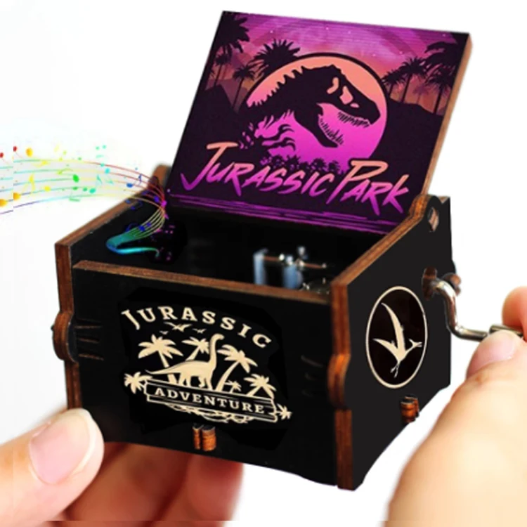 music box gift Wooden gift music box wood Custom gift Wholesale Custom Multiple Style Pattern Wooden Music Box