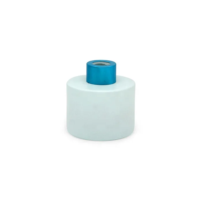 100ml Water Transfer Printing Round Frosted Aroma Reed Diffuser Glass Bottle