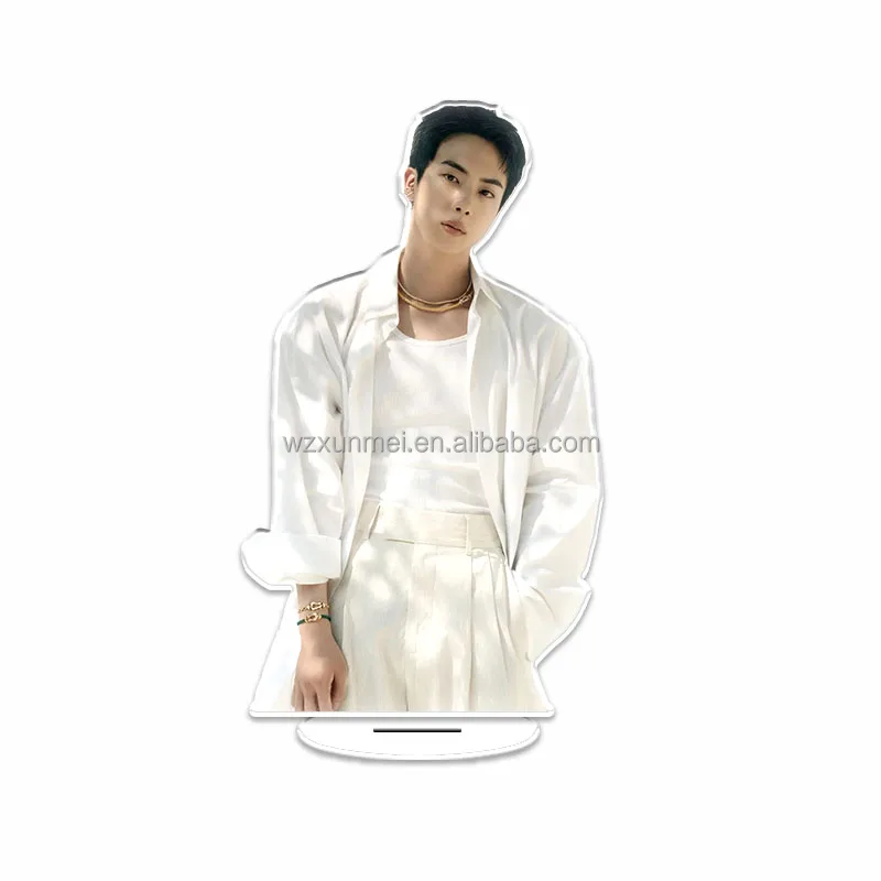 Bangtan Boys Kpop JIN Акриловая Двухсторонняя стоящая пластина настольное украшение акриловая подставка