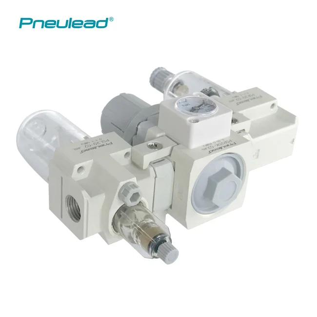 SMC AC Series Three Units Combination Air Source Treatment FRL With pressure Gauge