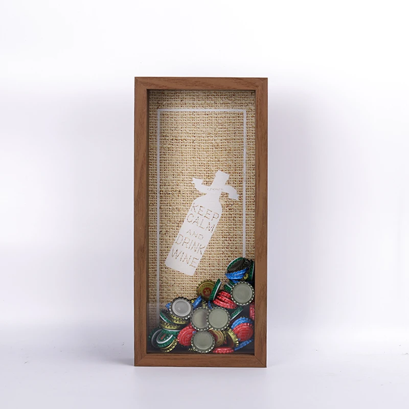 Wooden Art 3D Shadow Box Deep Picture Photo Frame High Quality Custom White Bag Customized Europe Wood Logo Style Packing Family