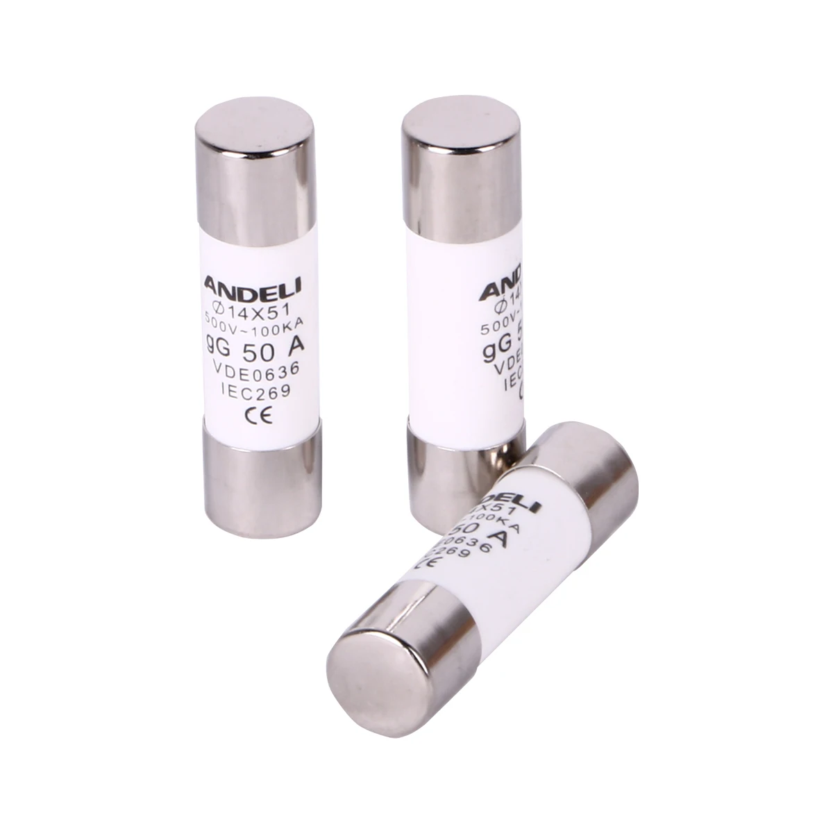 ANDELI  gG50A AC Fuse  14*51 500V-100KA
