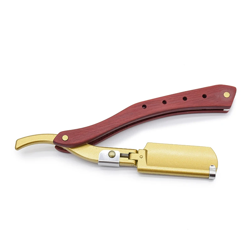Straight Edge Barber Razor Haircut Beard Eyebrow Shaving Tool Manual Depilation Razor Hairdresser Trimming Blades Replaceable