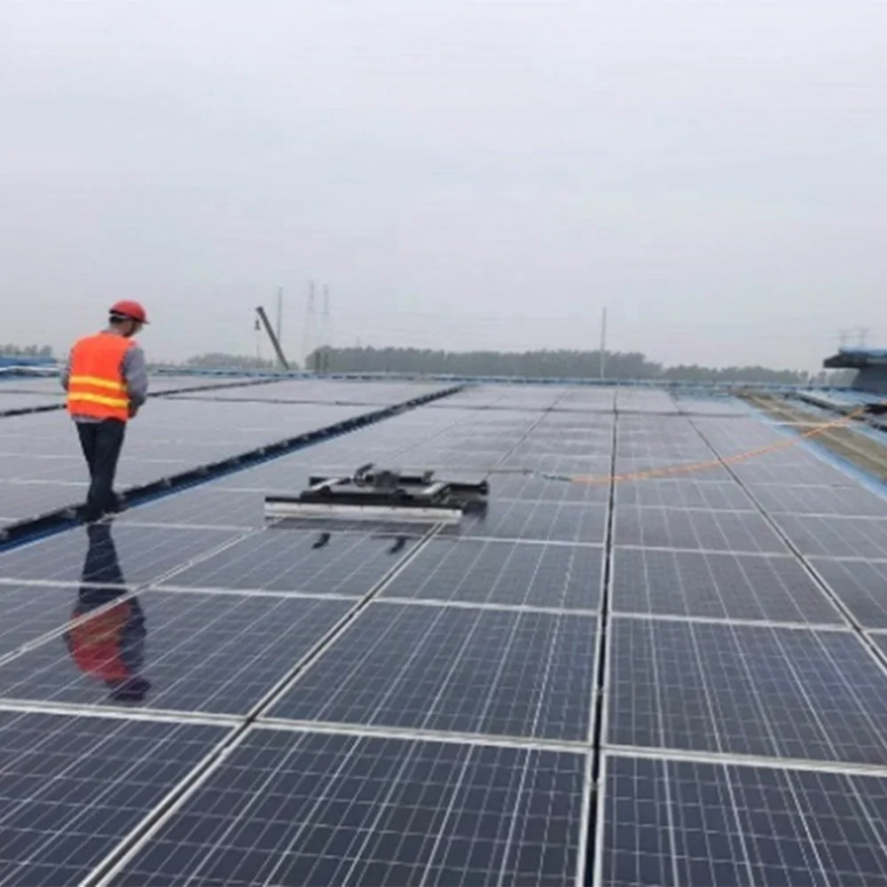 Newly Design High Efficiency Solar Panel Cleaning Robot System Remote Control Solar Panel Robotic Cleaner