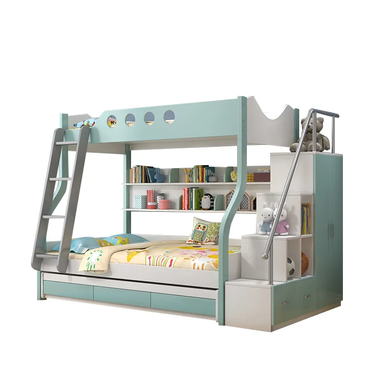 
Bedroom Furniture Double-layer Boy and Girl Kids Double Bunk Beds 