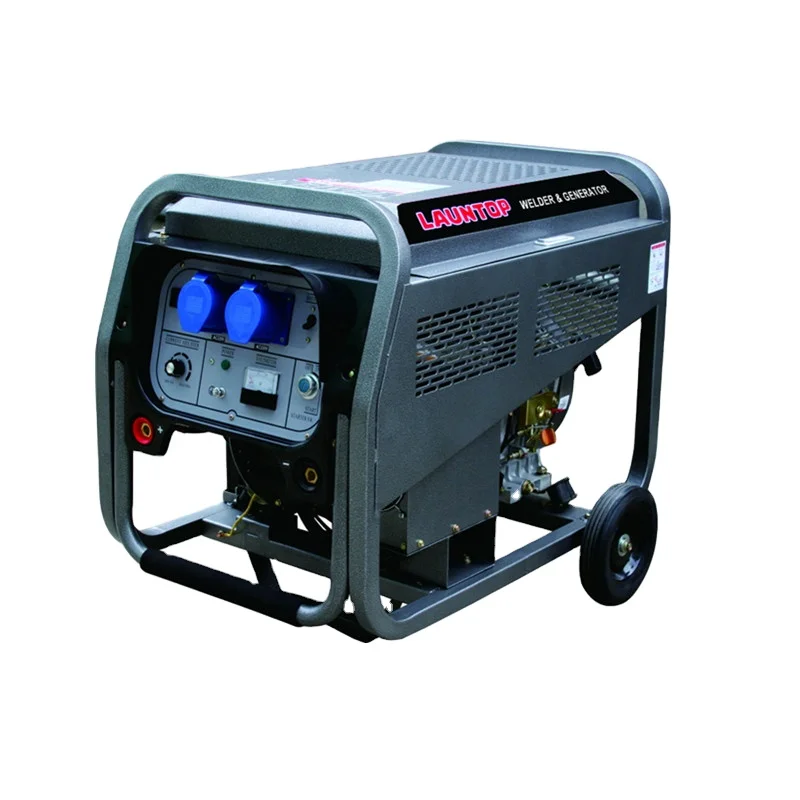 Двухфункциональный портативный дизельный сварочный генератор, макс. 180 А, 10 л.с., сварочный аппарат 5 кВт