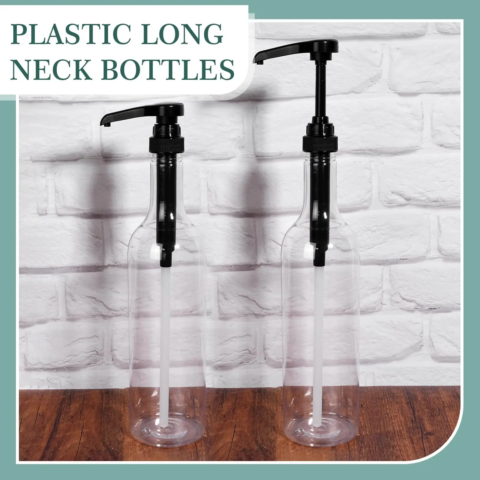 Customized 300ml 350ml 370ml 375ml 25oz 750ml 1000ml 40oz Gold Glass Coffee Syrup Liquid Pumps Dispenser Alloy Set Fits Liter