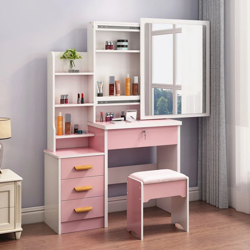 Vanity Wooden Melamine New Design Dresser Modern Furniture Mirror Dressing Table With Sliding Mirror