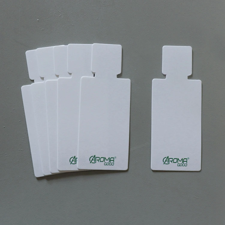 Custom design perfume tester paper strips paper perfume tester smelling strips perfume testing strip