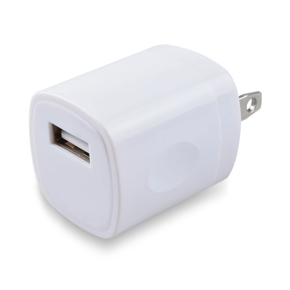 USB Wall Charger Cube 5V 1A Power Adapter Charger US Wall Plug Charging Block For iPhone iPad For Samsung