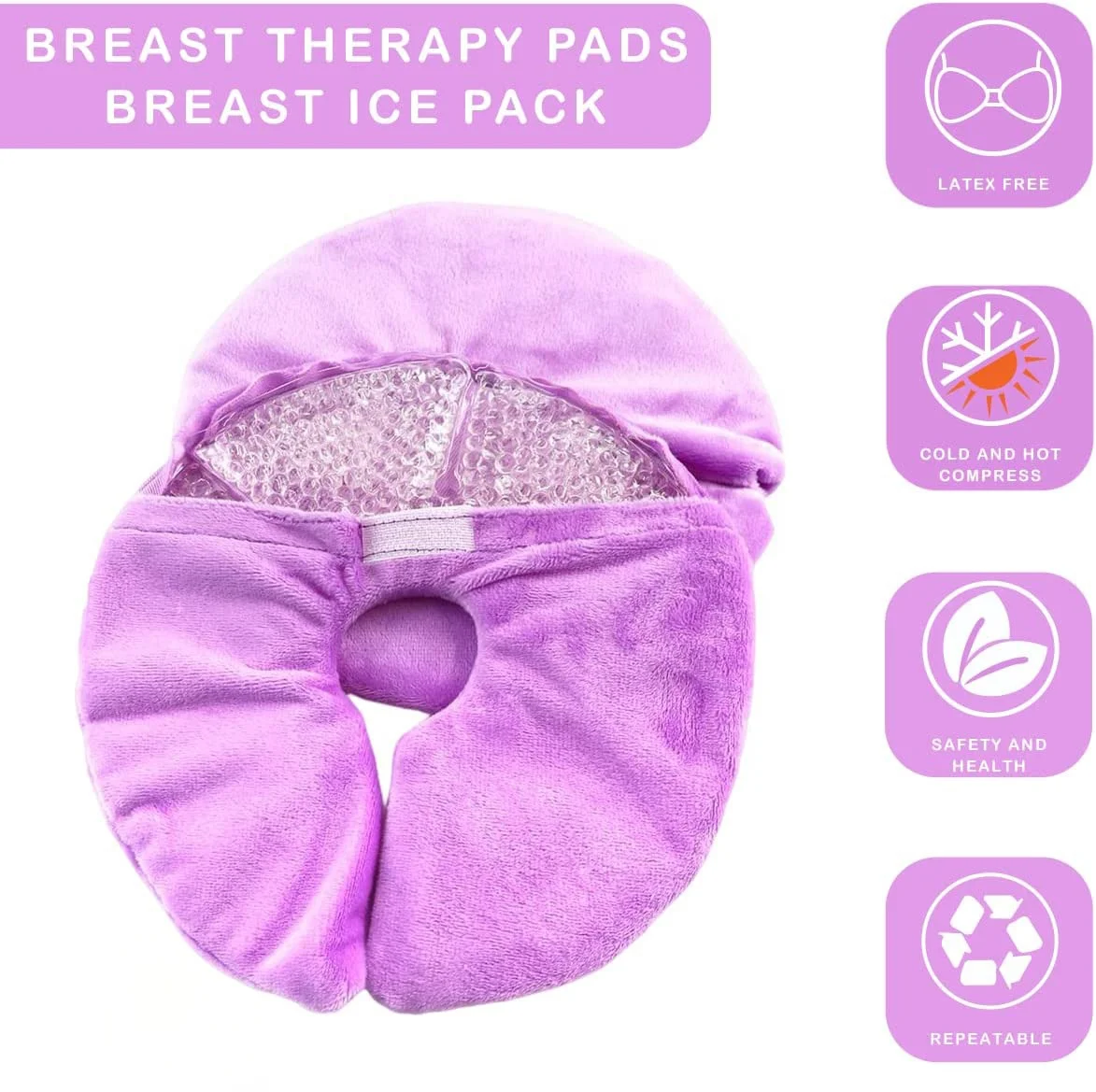 Trending Products 2023 New Arrivals Pregnant Women Postpartum Breast Care Pad Hot Cold Compress Pad Breast Soothing Ice Packs