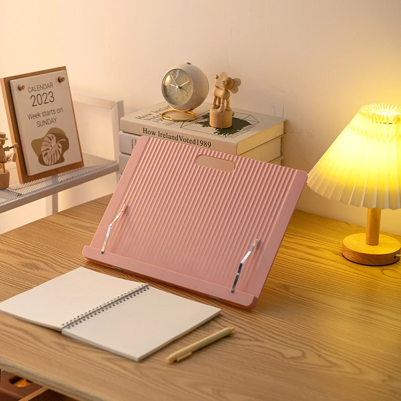 Plastic Book Stand Adjustable Angle Reading Rest Holder Cookbook Foldable Tablet Rest Textbooks Adjustable Book Stand