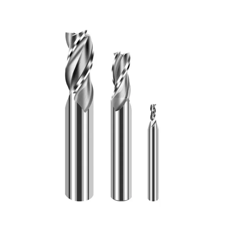 Super Hard High-Speed Steel Two-Edge Three-Edge Milling Cutter Straight Shank End Mill Customizable OEM & ODM Sizes M3-M20