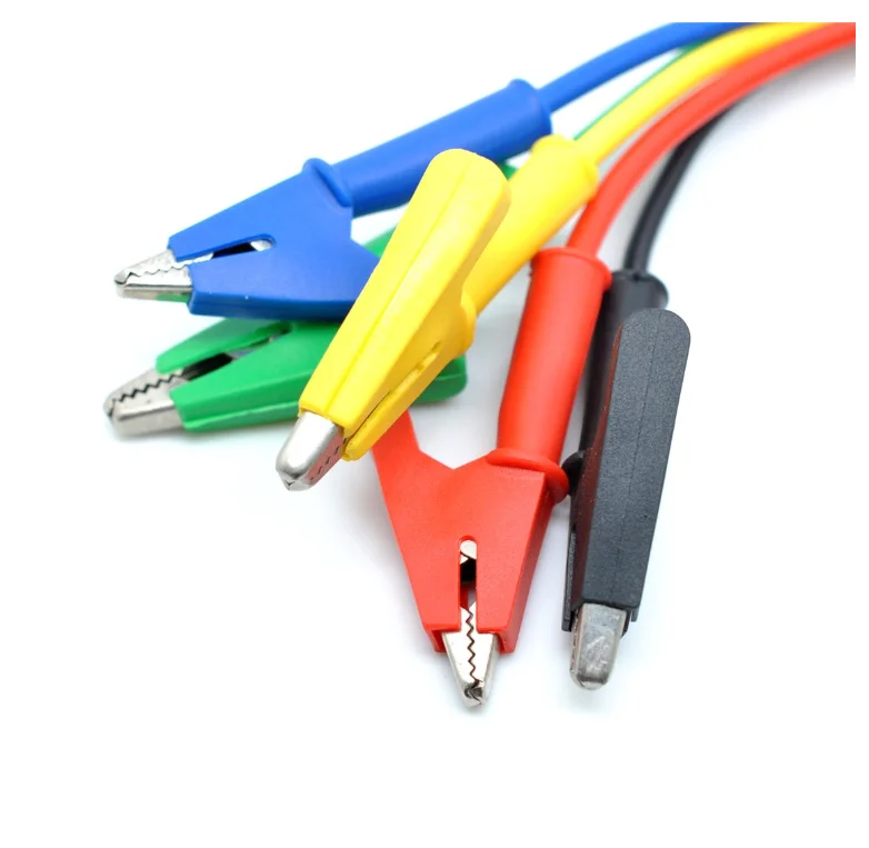 Alligator Clips Electrical Test Leads Set 15A Jumper Wires Heavy New for Electrical Testing