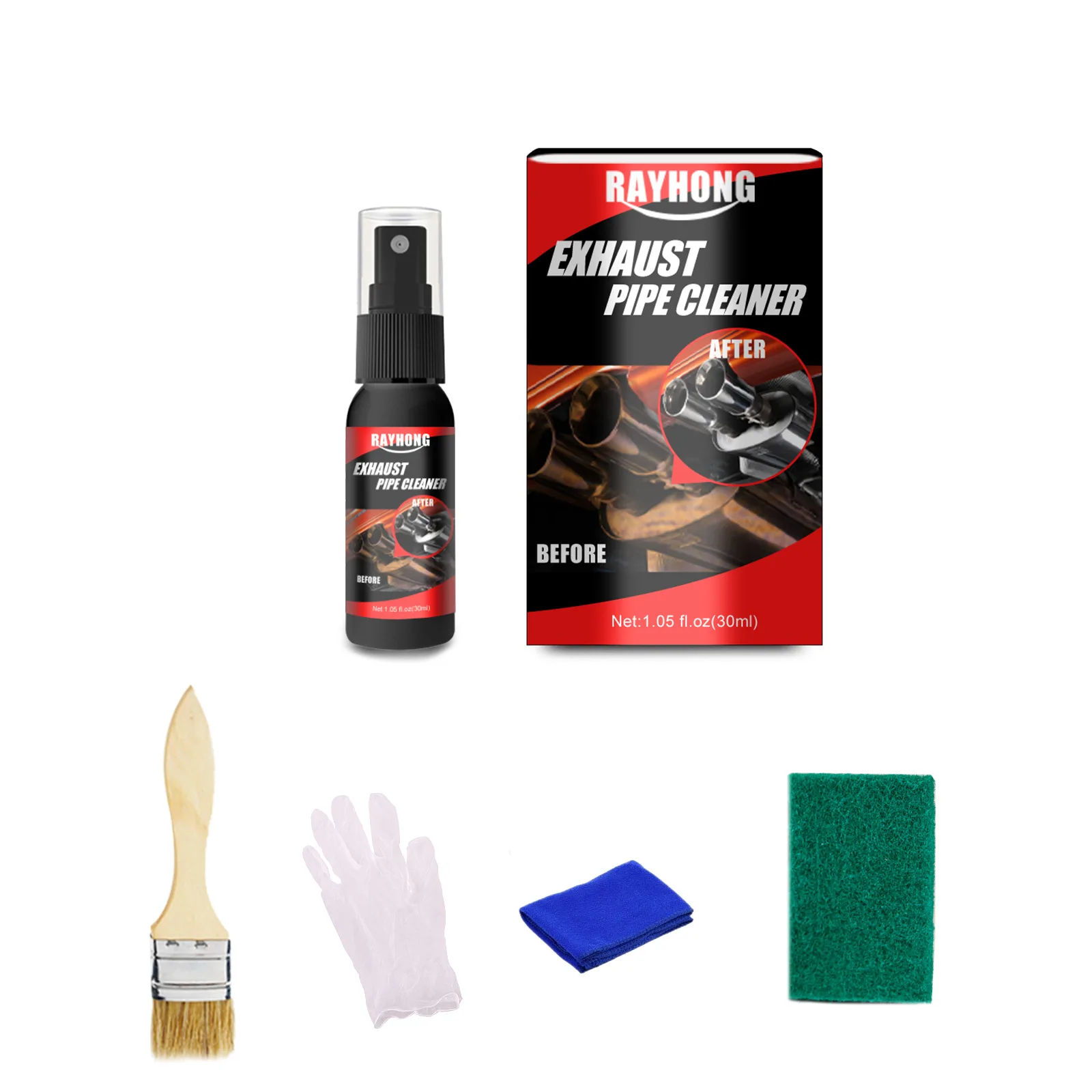 Car Care metal anti rust cleaner   Multi Functional metal surface Rust Removal spray for tailpipe car motorcycle equipment