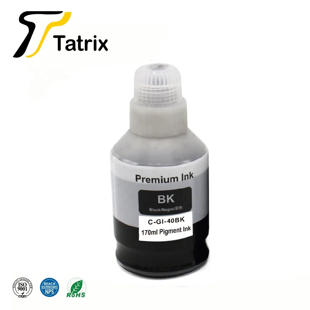  Tatrix GI-40 GI40 совместимые чернила на водной основе для массовых грузов бутылка пополнения чернил Canon PIXMA G5040 G6040 tinta para impressora