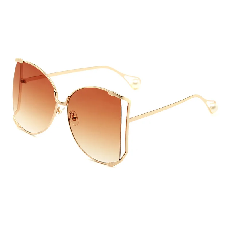 Vintage oversized metal frame women sunglasses hot selling female ladies square fashion sunglasses