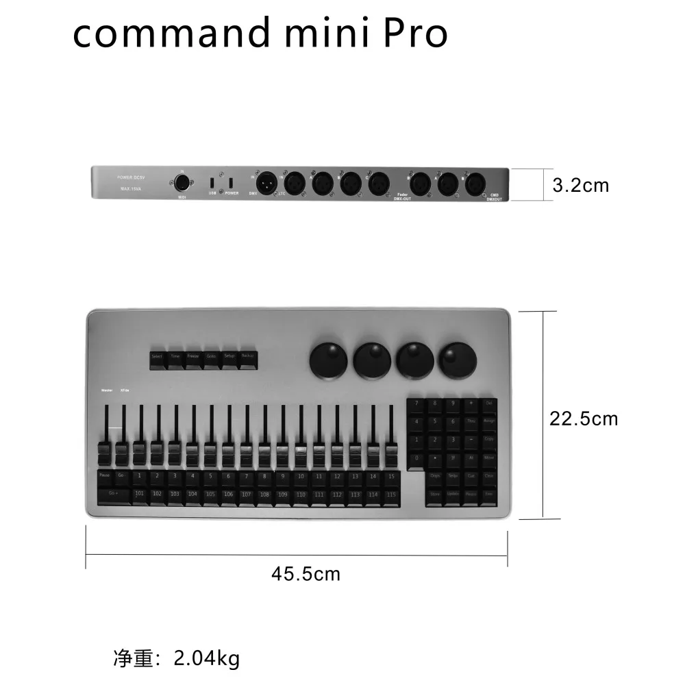 Сценический контроллер мини Dmx512 консоль DJ световой освещение Панель смесителя
