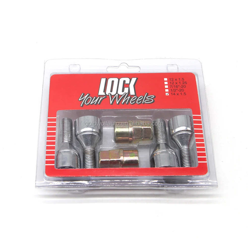 4+2 blister packing wheel lock bolt